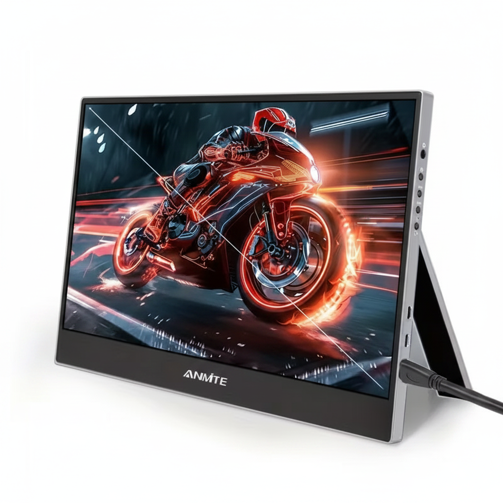 ANMTE Portable Monitor - White Background